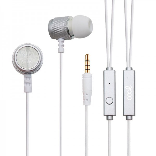 Auriculares 3,5 mm COOL Metalizado Stereo Con Micr...