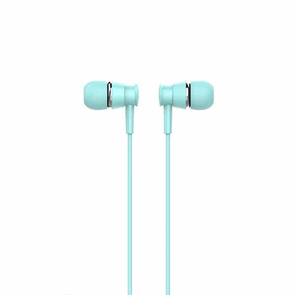 Auriculares Intrauditivos Plastificados Celeste