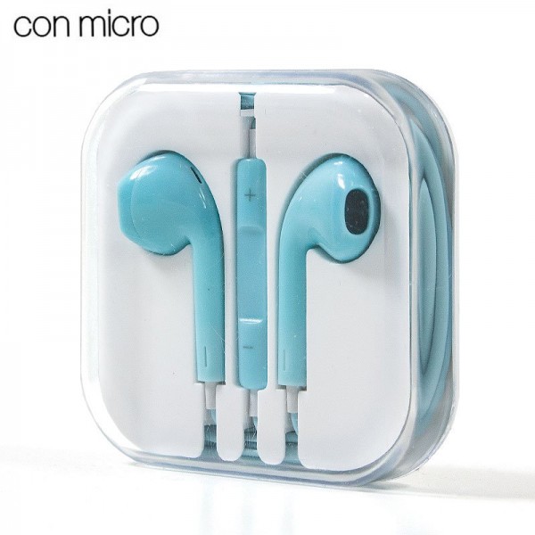 Auriculares 3,5 mm COOL Box Stereo Con Micro Celes...