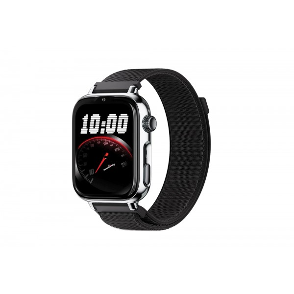 SaveWatch Plus 2 - Carcasa Plata - Correa Tela - C...