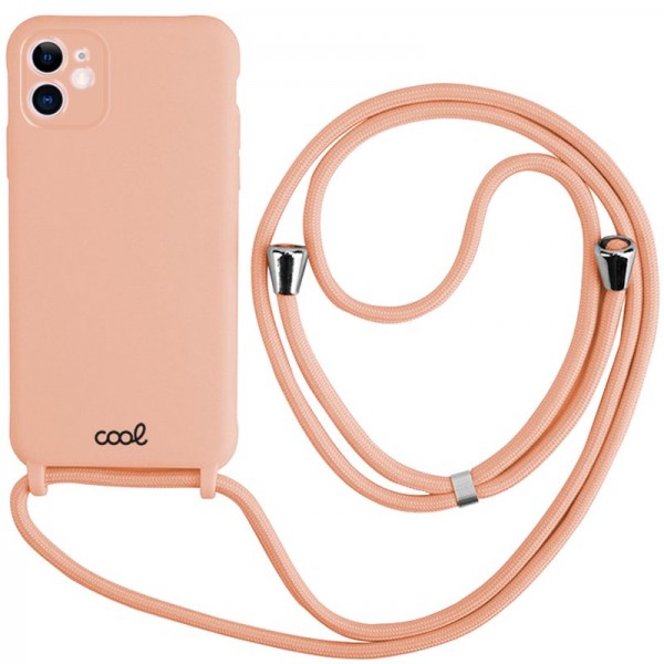 Carcasa COOL para iPhone 11 Cordón Liso Rosa