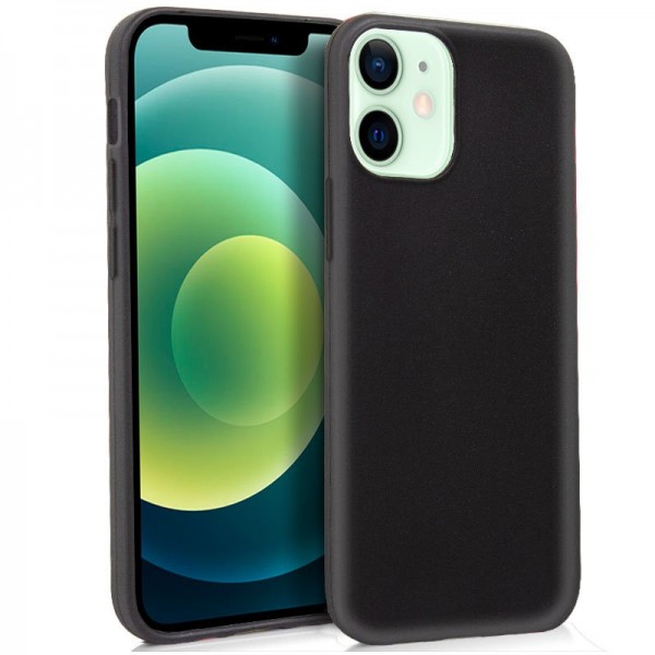 Funda COOL Silicona para iPhone 12 / 12 Pro (Negro...