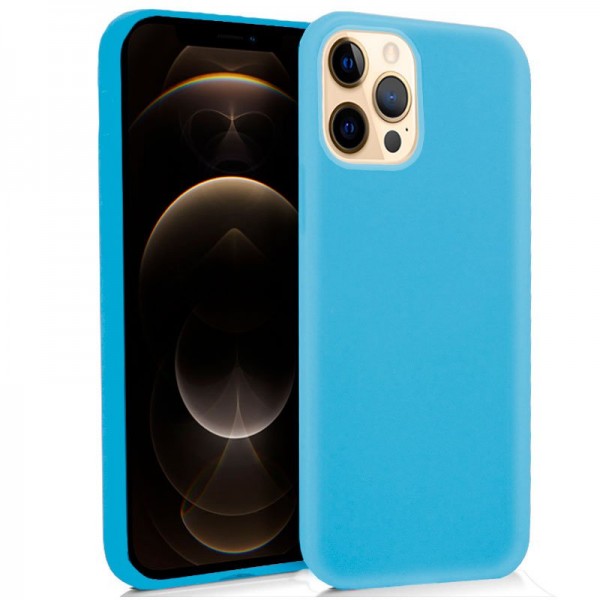 Funda COOL Silicona para iPhone 12 Pro Max (Celest...