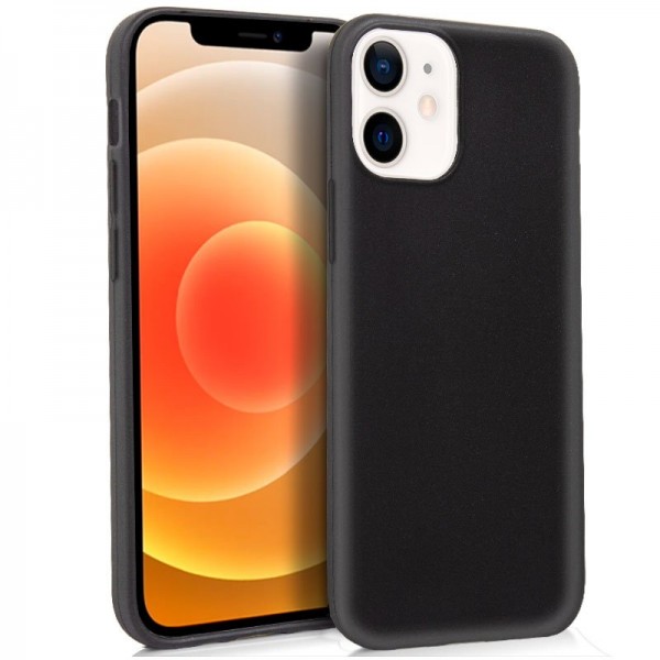 Funda COOL Silicona para iPhone 12 mini (Negro)