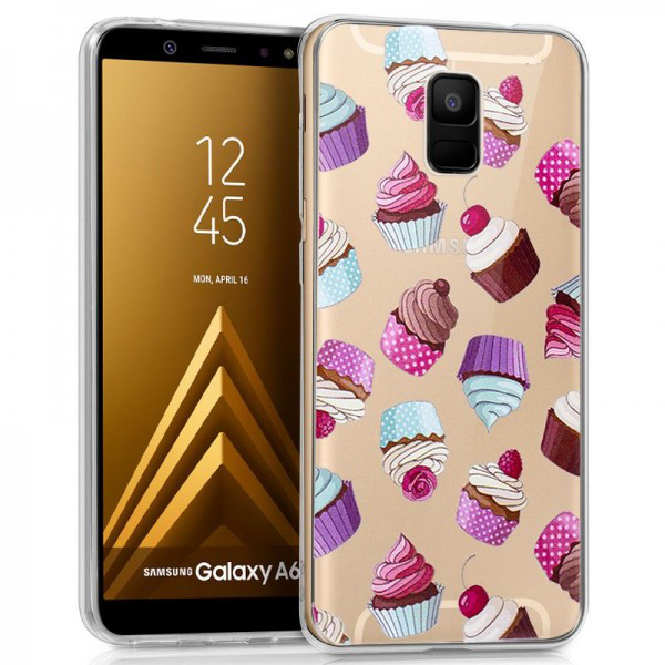 Carcasa Samsung A600 Galaxy A6 Clear CupCake