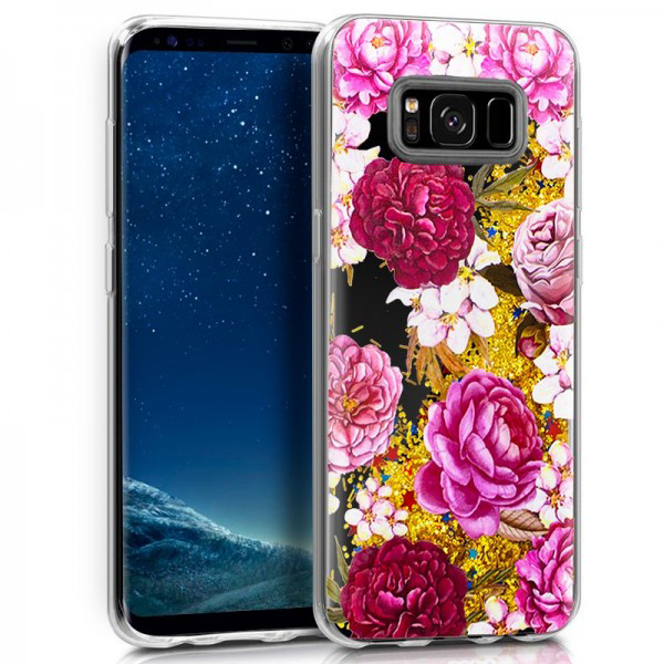 Carcasa Samsung G950 Galaxy S8 Glitter Flores