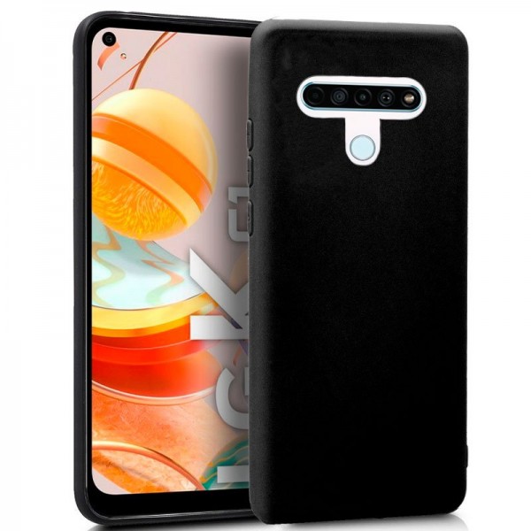 Funda COOL Silicona para LG K61 (Negro)