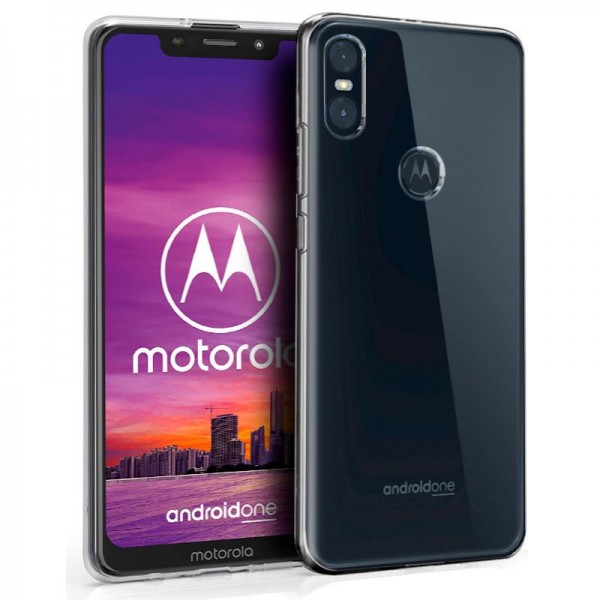 Funda COOL Silicona para Motorola Moto One (Transp...