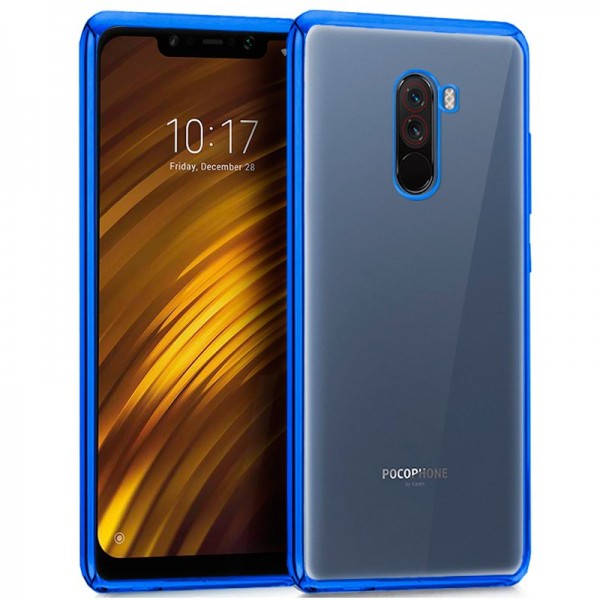 Funda Borde Metalizado Azul Xiaomi Pocophone F1