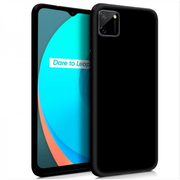 Funda COOL Silicona para Realme C11 (Negro)