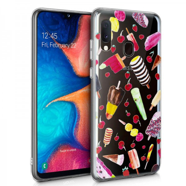 Carcasa Samsung A202 Galaxy A20e Clear Helados