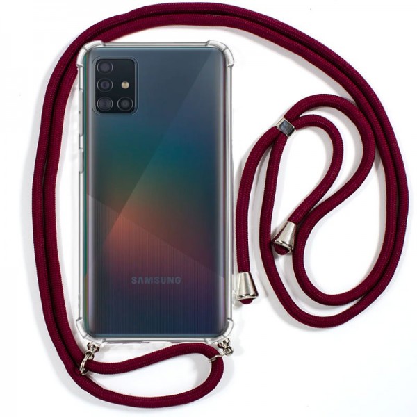 Carcasa Samsung A515 Galaxy A51 Cordón Granate