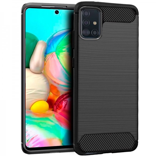 Carcasa Samsung A715 Galaxy A71 Carbón Negro