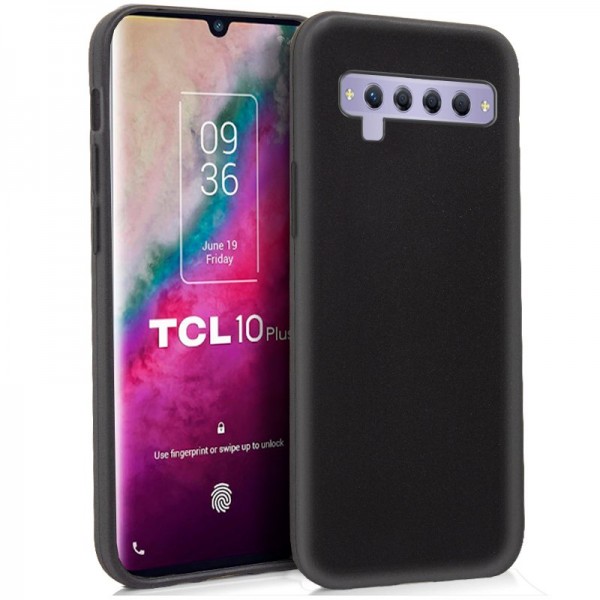 Funda COOL Silicona para TCL 10 Plus (Negro)