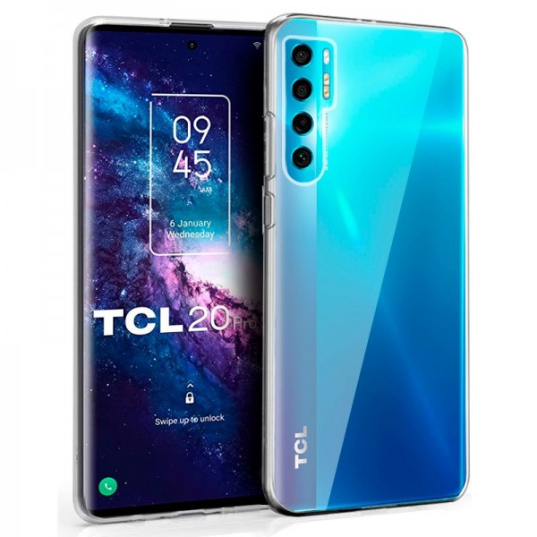Funda COOL Silicona para TCL 20 Pro 5G (Transparen...