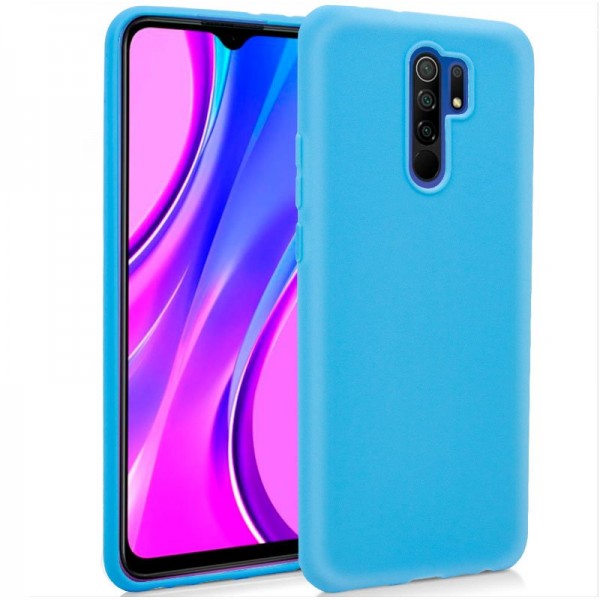 Funda Silicona Xiaomi Redmi 9 (Celeste)