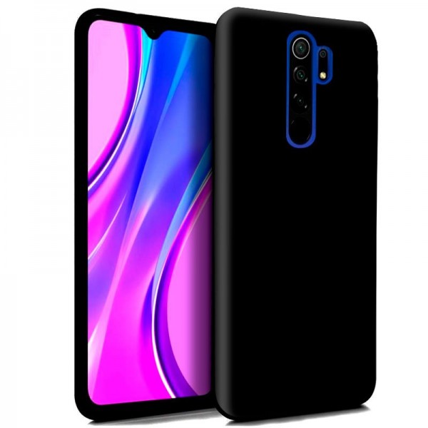 Funda COOL Silicona para Xiaomi Redmi 9 (Negro)