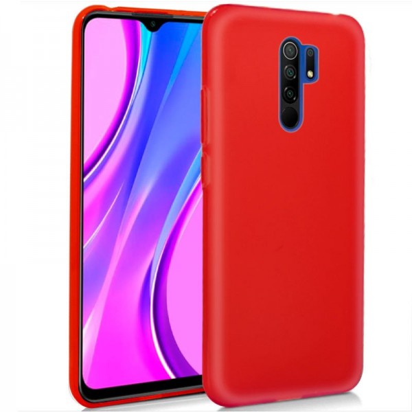 Funda COOL Silicona para Xiaomi Redmi 9 (Rojo)