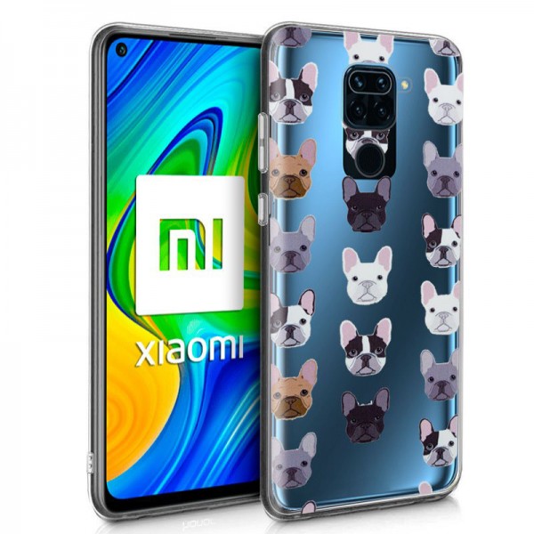 Carcasa Xiaomi Redmi Note 9 Clear Dogs
