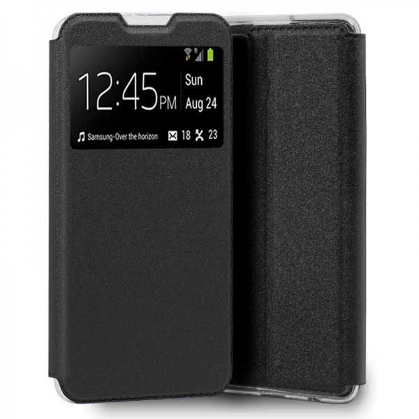 Funda COOL Flip Cover para ZTE Blade A31 Liso Negr...