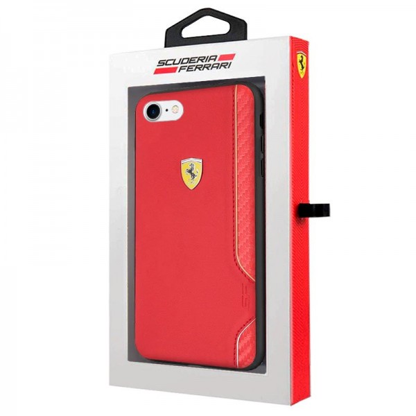 Funda iPhone SE/ iPhone 8/ iPhone 7/ iPhone 6 de piel Rojo de