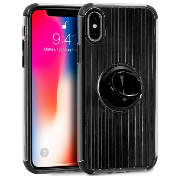 Carcasa iPhone X / iPhone XS Hard Anilla Negro