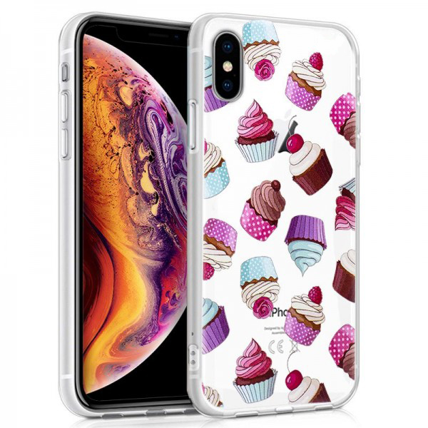 Carcasa COOL para iPhone XS Max Clear CupCake