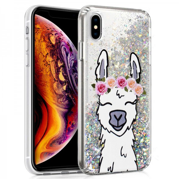 Carcasa COOL para iPhone XS Max Glitter Llama