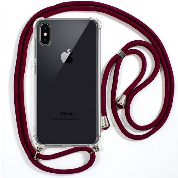 Carcasa iPhone XS Max Cordón Granate