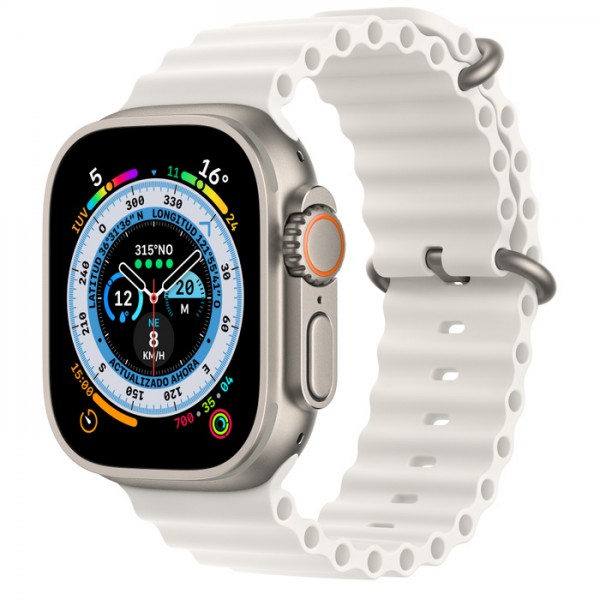 Apple Watch Ultra con Correa Ocean Blanco