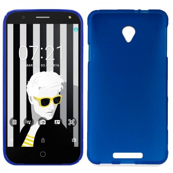 Funda Silicona Alcatel Pop 4 (5) Azul