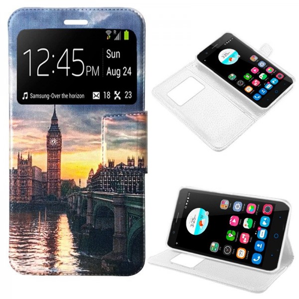 Funda Flip Cover ZTE Blade A510 Dibujos London