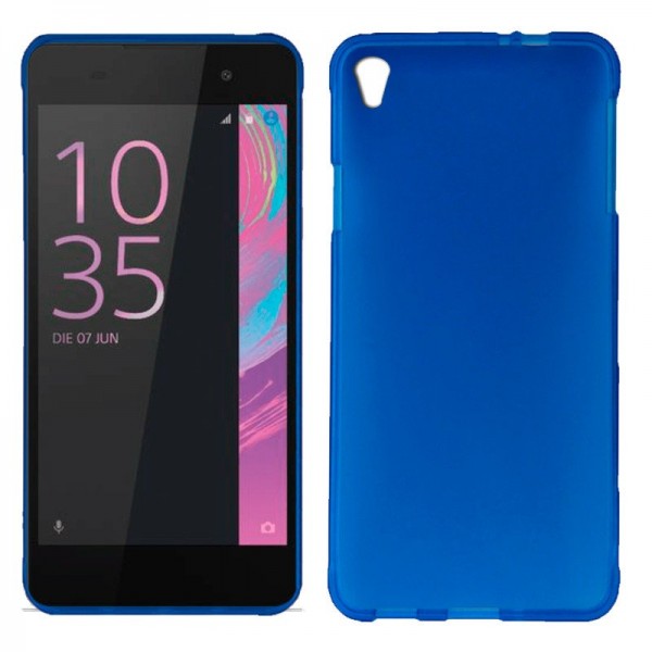 Funda COOL Silicona para Sony Xperia E5 (Azul)