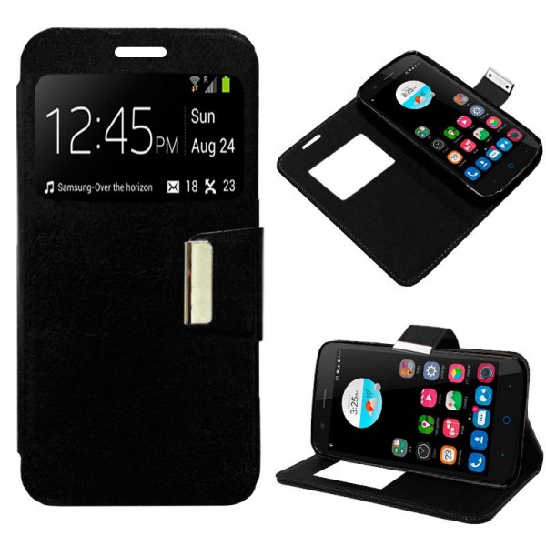 Funda Flip Cover ZTE Blade A510 Liso Negro