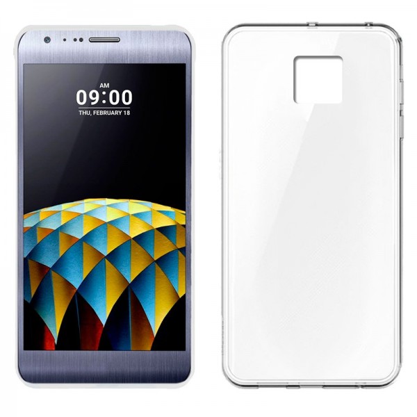 Funda COOL Silicona para LG X Cam (Transparente)