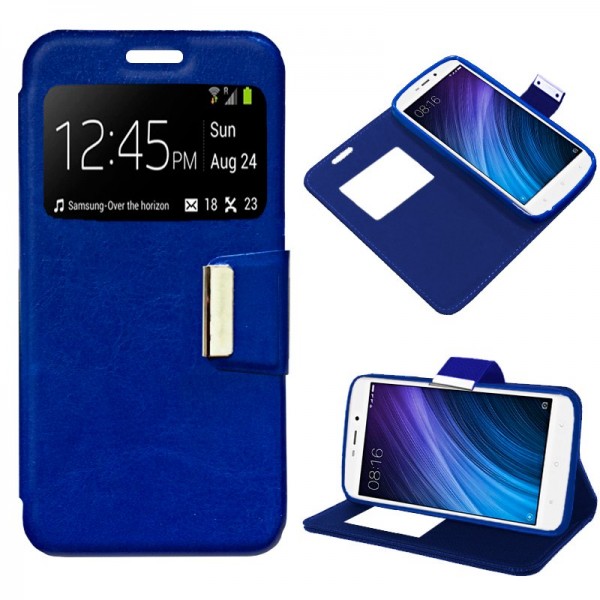 Funda Flip Cover Xiaomi Redmi 4A Liso Azul