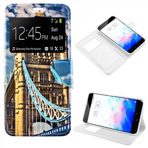 Funda Flip Cover Meizu M3 Note Dibujos London