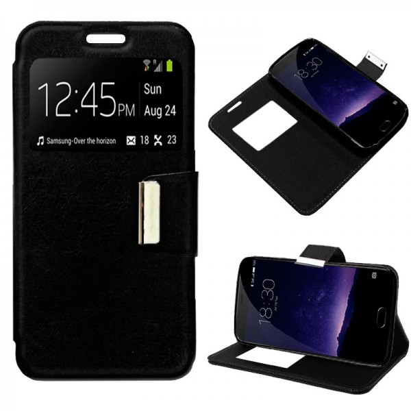 Funda Flip Cover Meizu MX6 Liso Negro