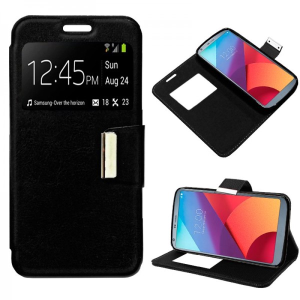 Funda Flip Cover LG G6 / G6 Plus Liso Negro