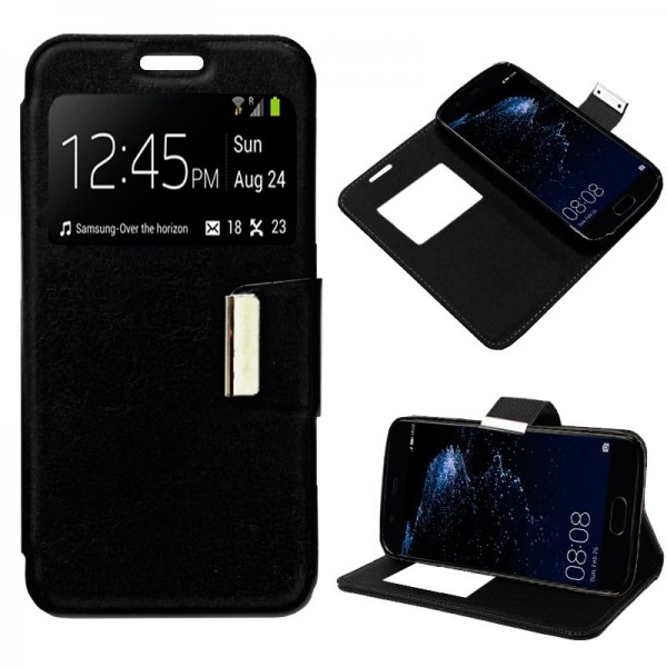 Funda COOL Flip Cover para Huawei P10 Plus Liso Ne...