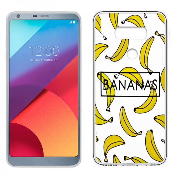 Carcasa LG G6 / G6 Plus Clear Bananas