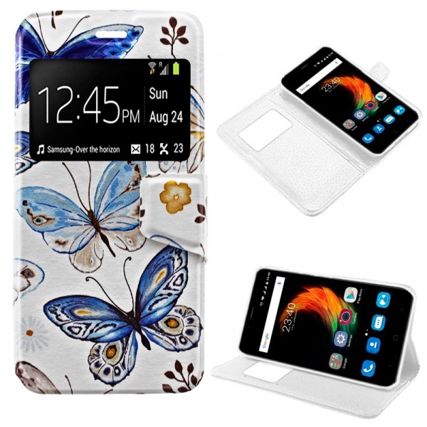 Funda COOL Flip Cover para ZTE Blade A610 Plus Dib...