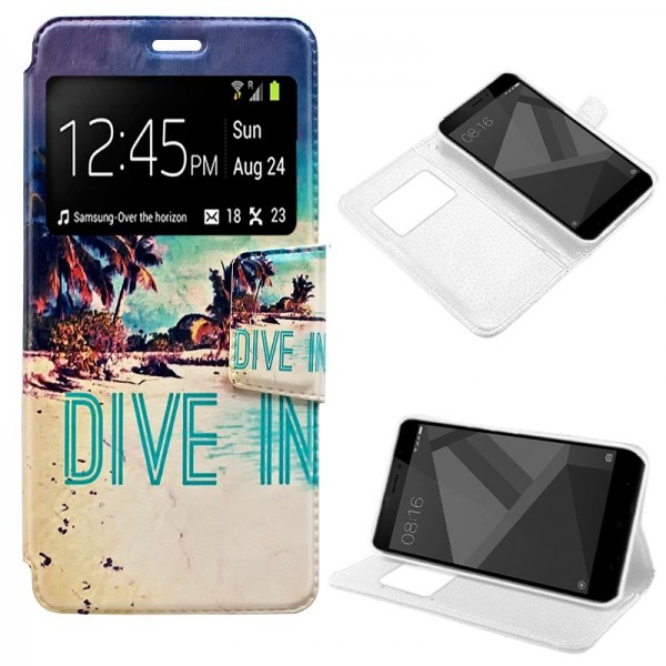 Funda Flip Cover Xiaomi Redmi 4X / 4X Pro Dibujos ...