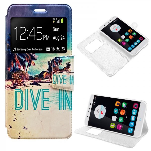 Funda Flip Cover ZTE Blade A310 Dibujos Dive