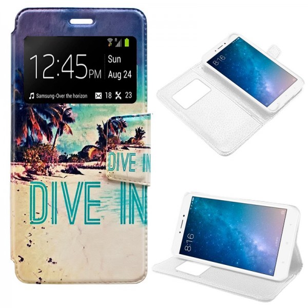 Funda COOL Flip Cover para Xiaomi Mi Max 2 Dibujos...
