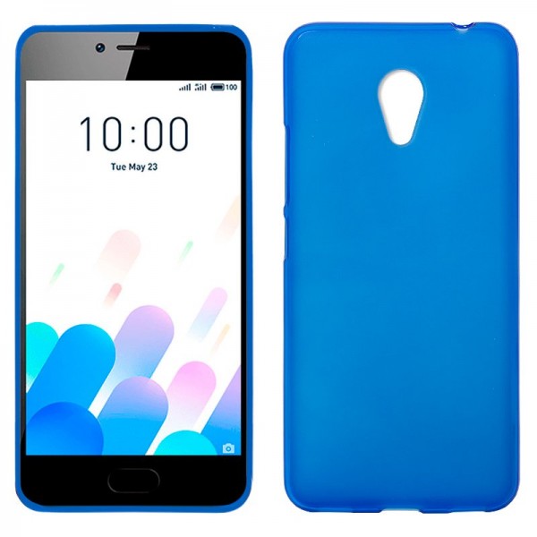 Funda COOL Silicona para Meizu M5c (Azul)