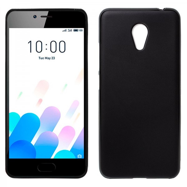 Funda COOL Silicona para Meizu M5c (Negro)