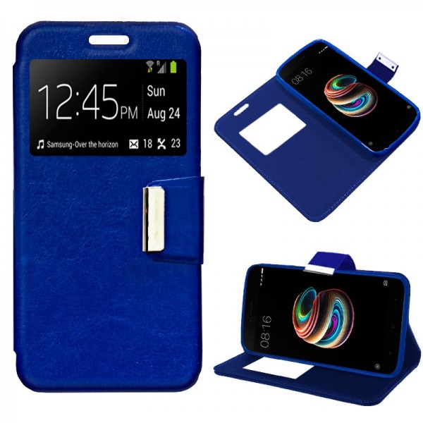 Funda Flip Cover Xiaomi Mi A1 / Mi 5X Liso Azul