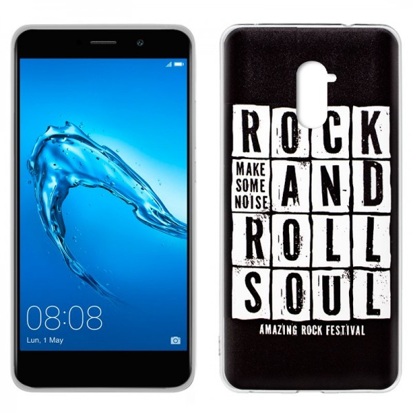 Carcasa COOL para Huawei Y7 Dibujos Rock