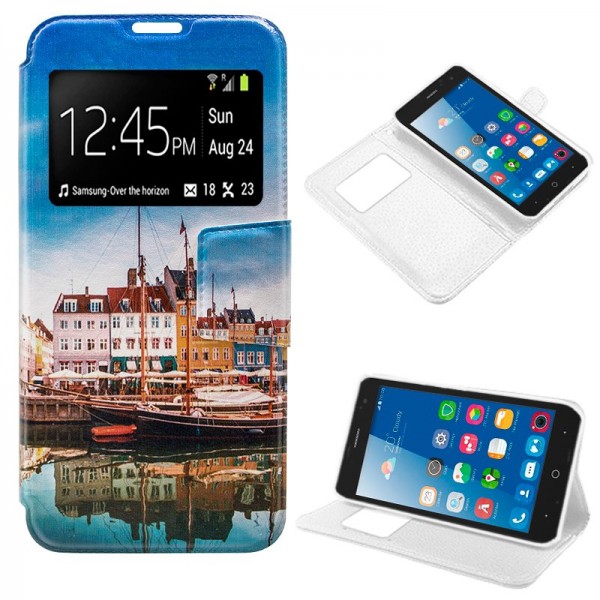 Funda Flip Cover ZTE Blade L7 Dibujos Lago